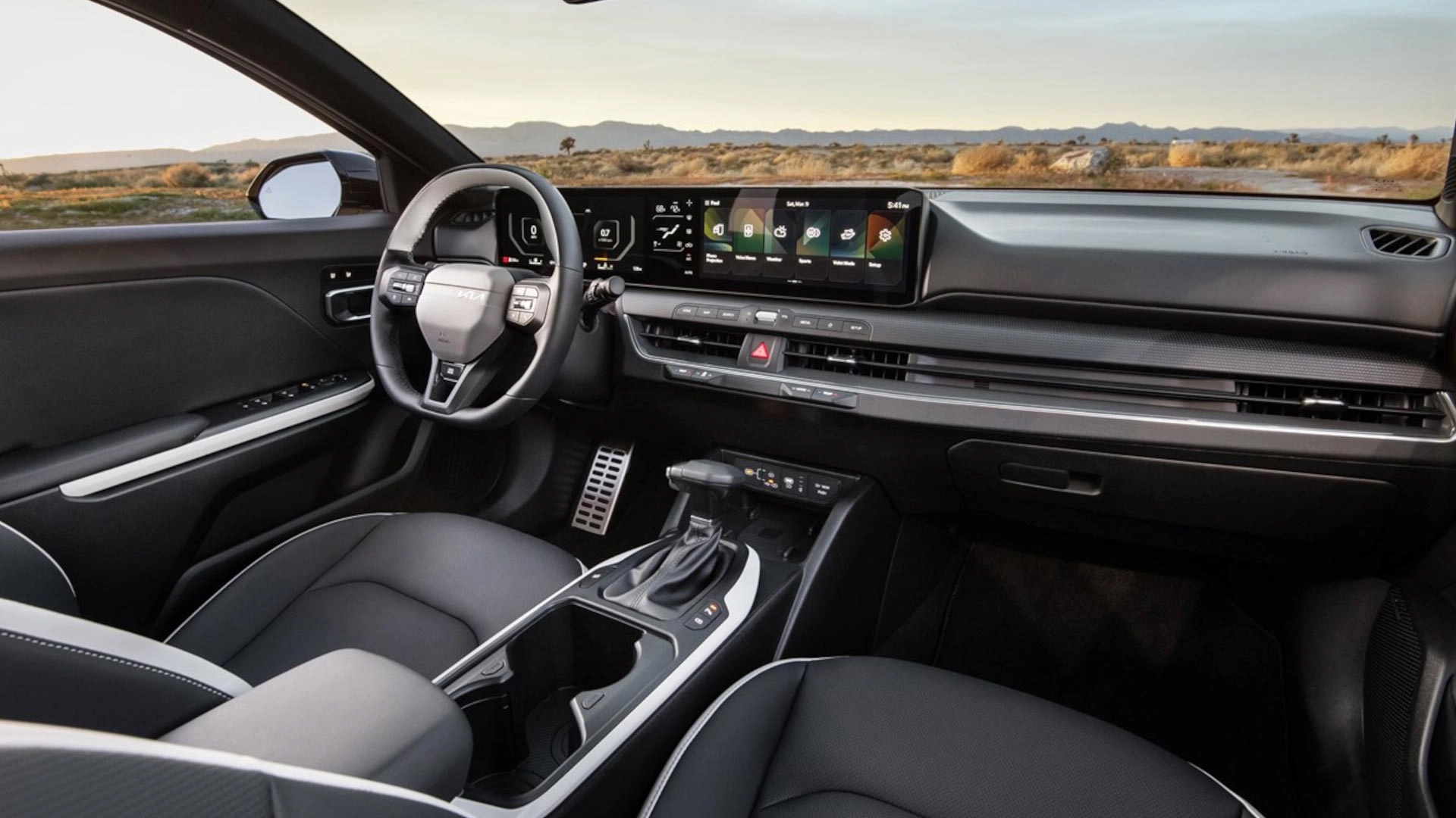 Vue intérieur de la KIA K4 2026 et de son habitacle